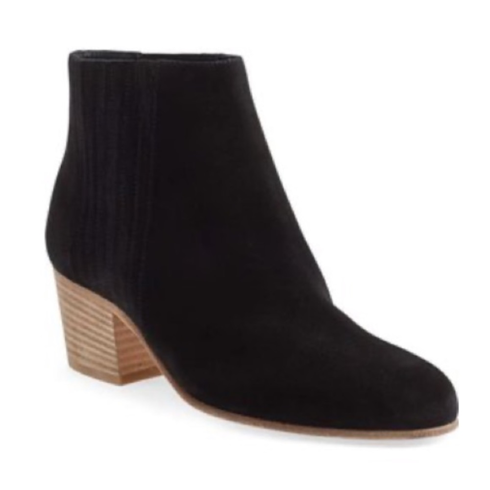 Vince Haider Black Suede Bootie